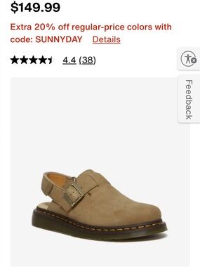 MIA Men's Slip-On Mule in Mustard Yellow Leather
